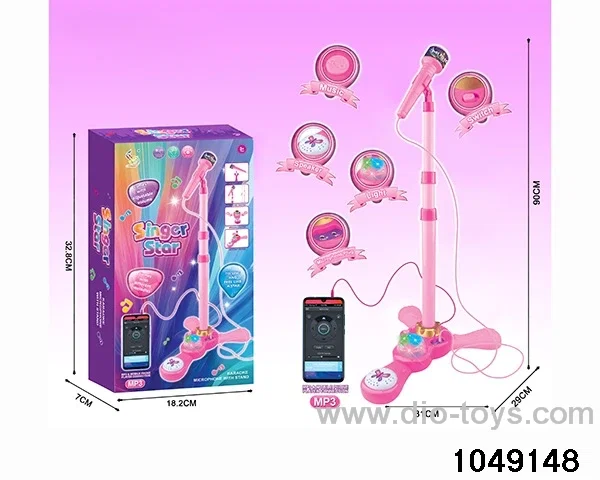 Microphone with light music in color box