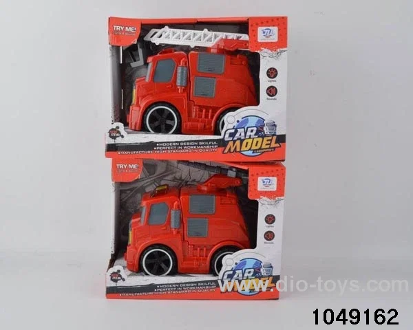 friction fire truck with light/music