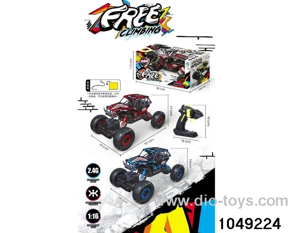 2.4G 1:16 rc climbing car/include battery