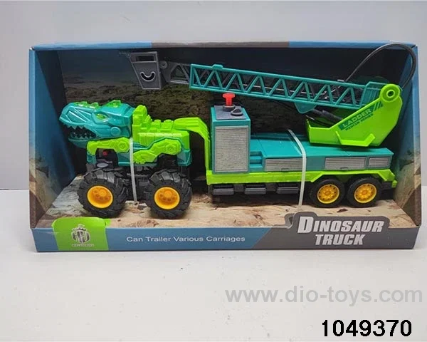 Dinosaur inertia car with sound and light in display box