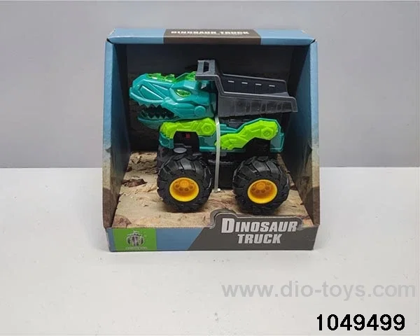 Dinosaur inertia car with sound and light in display box