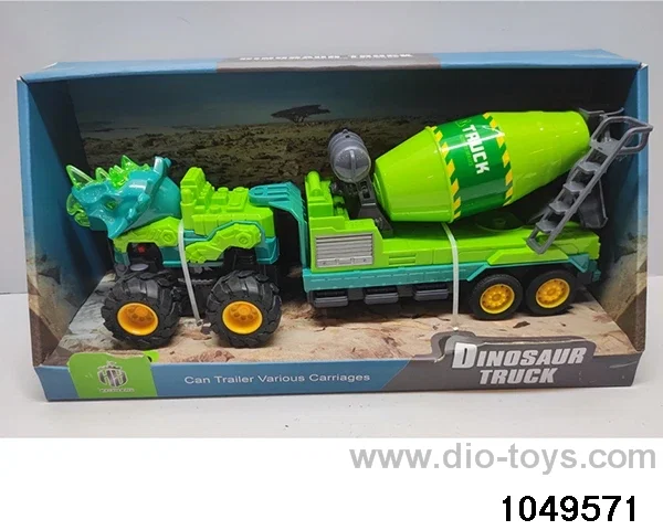Dinosaur inertia car with sound and light in display box