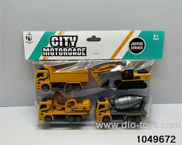 Pull Back Car Set in PP bag with header