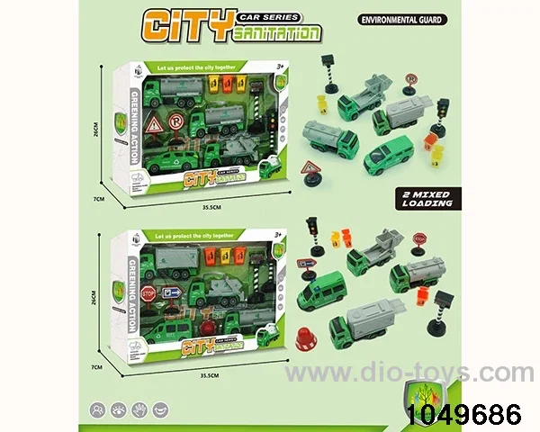 Pull Back Car Set（2 Mixed）in window box