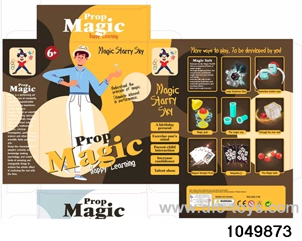 magic prop in color box
