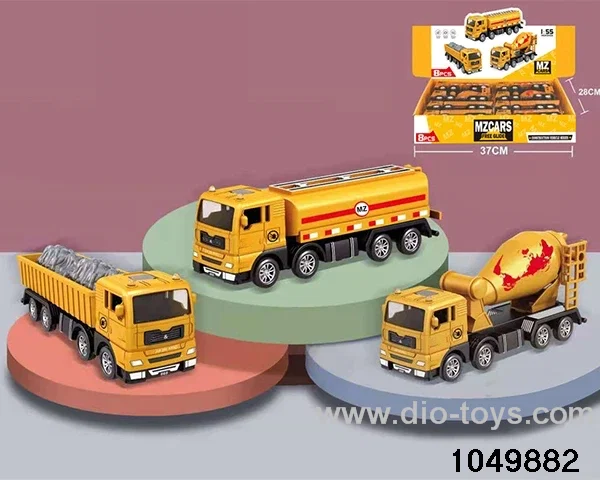 Inertia Alloy Engineering Vehicle (3 Mixed) in display box