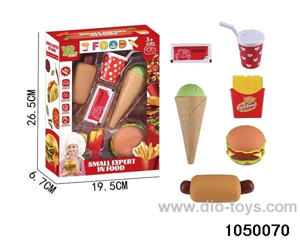 Hamburger Hot Dog Set in window box