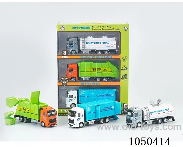 1:32 Pull back alloy car in 3pcs window box