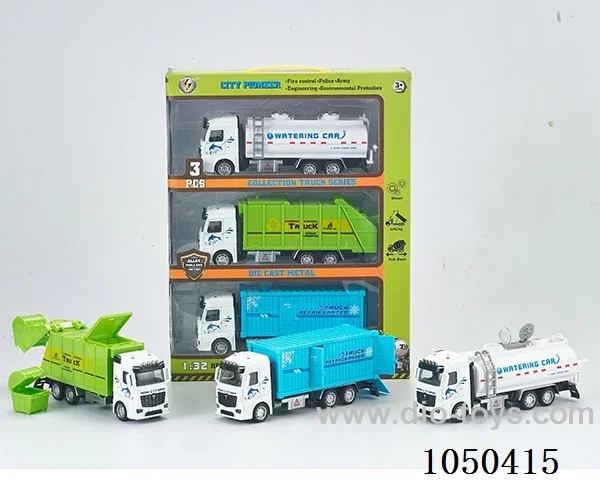 1:32 Pull back alloy car in 3pcs window box