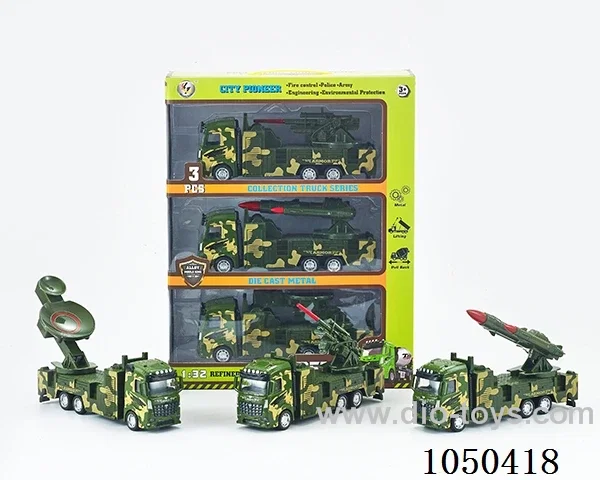 1:32 Pull back alloy car in 3pcs window box