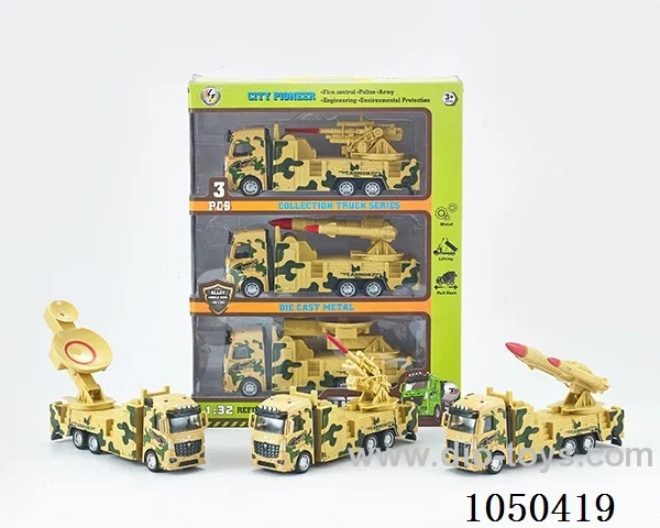 1:32 Pull back alloy car in 3pcs window box