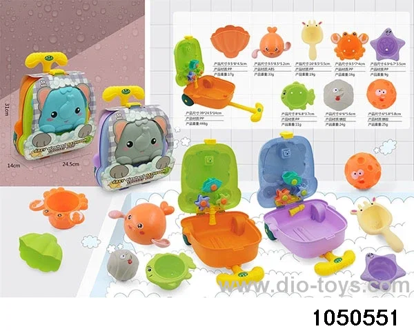 beach toy(9pcs) in paper card