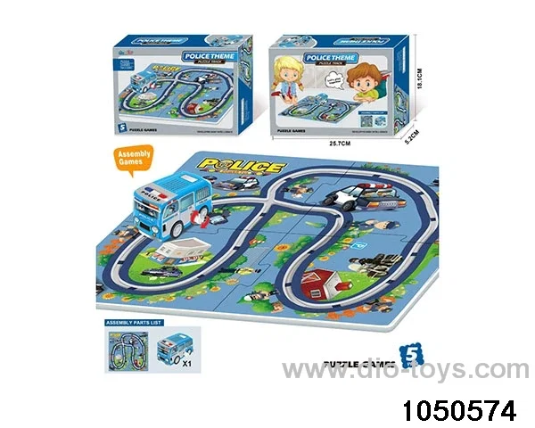 Jigsaw track in color box