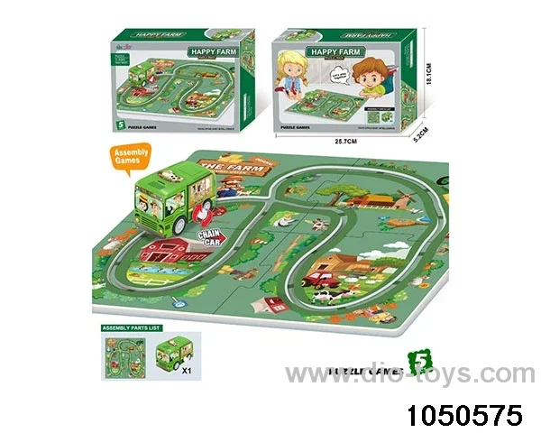 Jigsaw track in color box