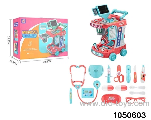 medical tools in color box