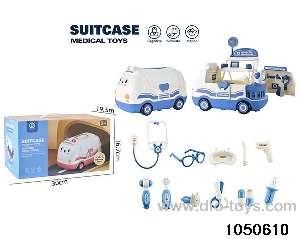 medical tools in color box