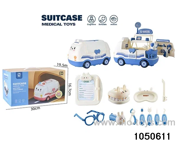 medical tools in color box