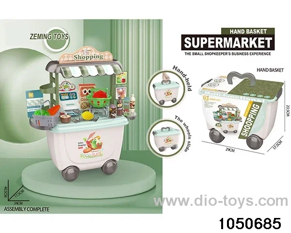 Supermarket storage truck in paper card