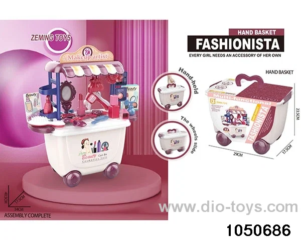 Jewelry storage cart in paper card