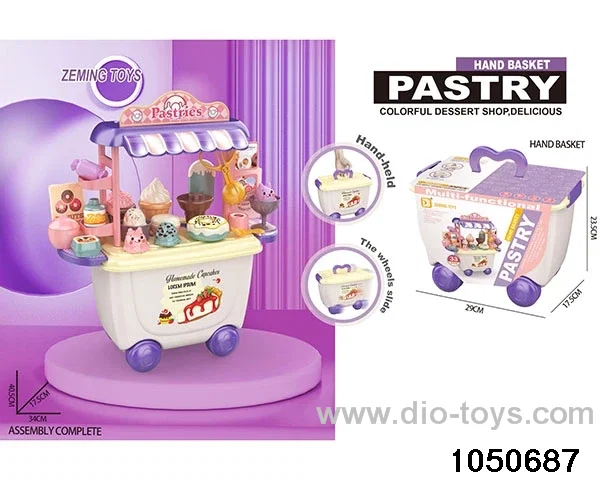 Pastry storage truck in paper card