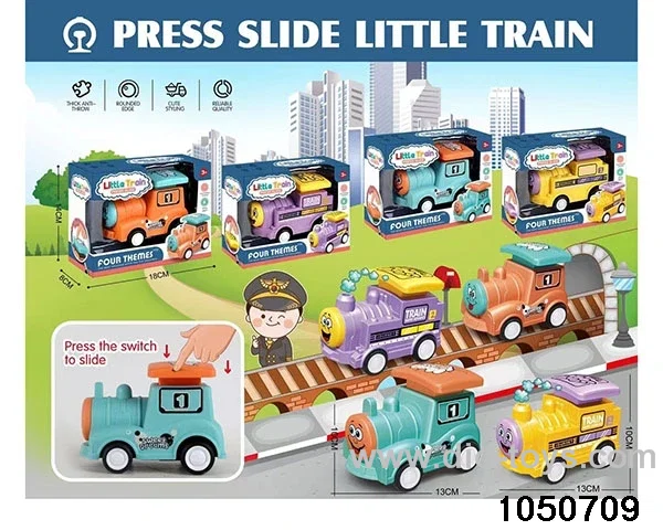Press the small train in color box