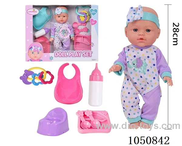 12 inch doll set in window box