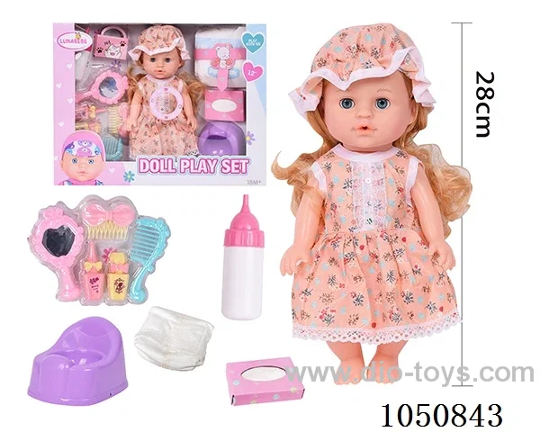 12 inch doll set in window box