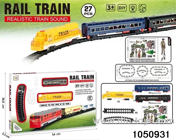 B/O rail car W L/M in window box