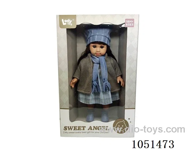 14-inch straight cotton girl suit
