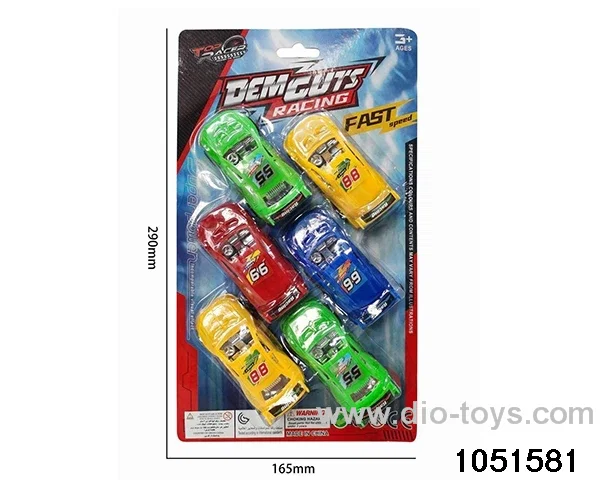 6pcs rally car in Blister card