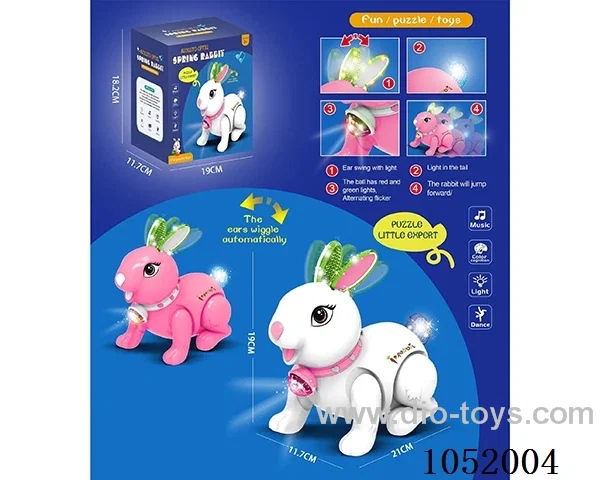 Electric light music jumping rabbit