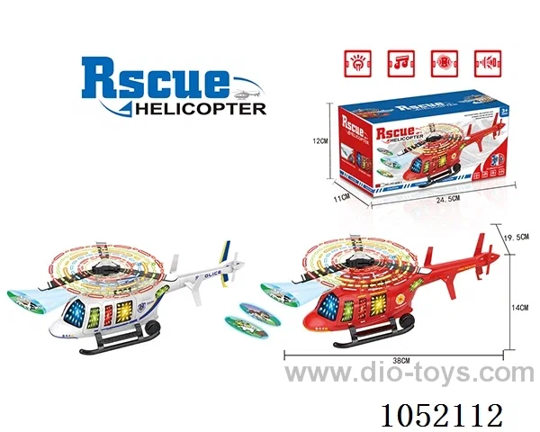 B/O universal helicopter with light/music