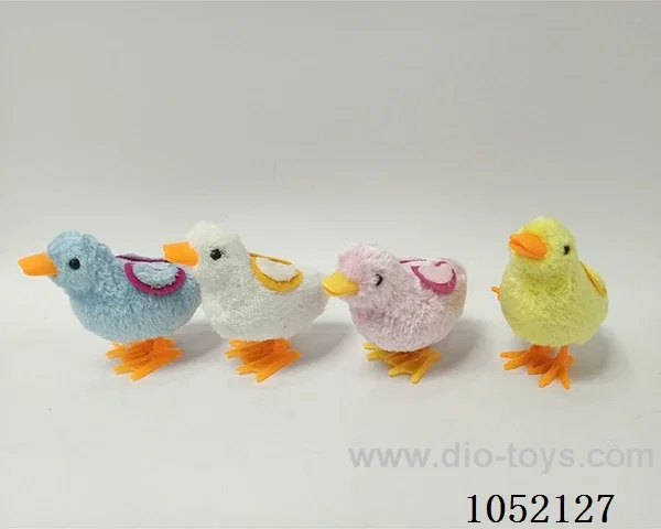 Plush duck on chain