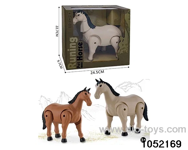 Electric simulation horse in window box