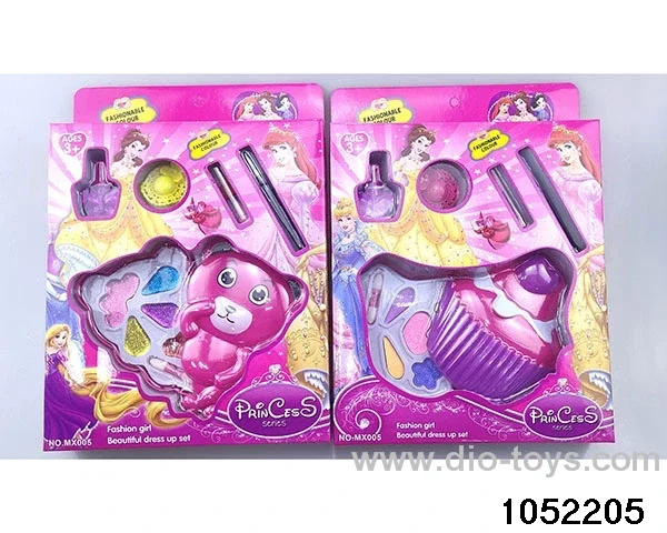 Children's cosmetics in window box