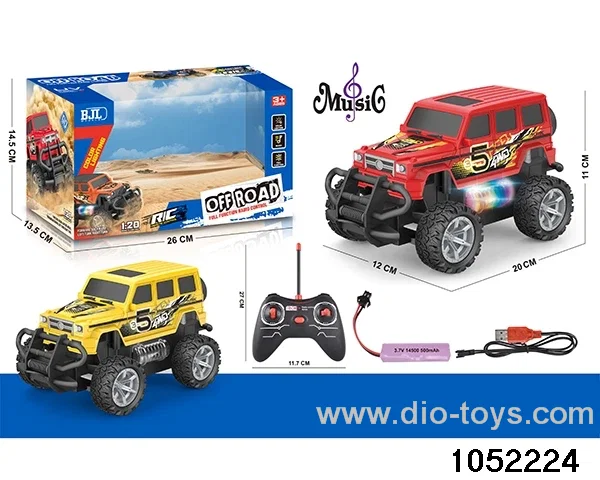 1:20 4ch RC car with lights and music in window box
