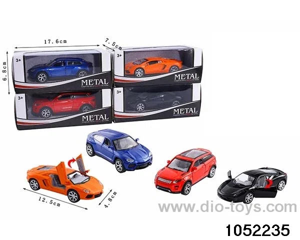 Alloy Pull Back Car in window box