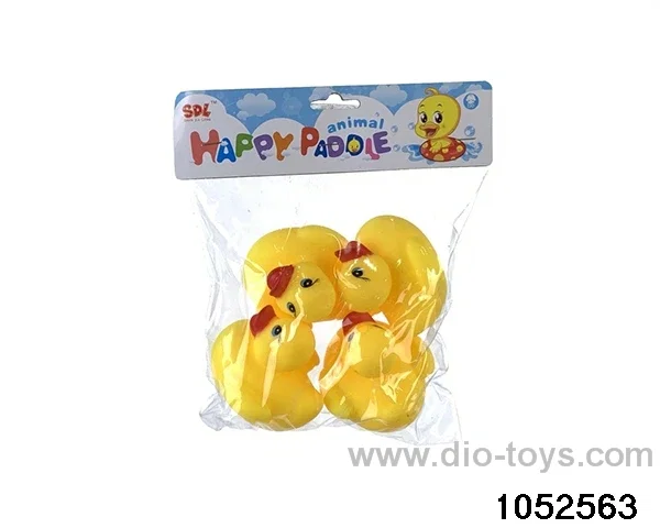 4pcs medium ducks in PVC bag