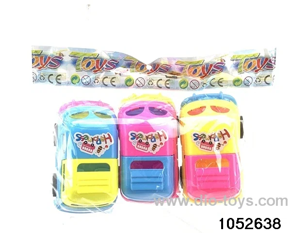 pull-back vehicle in opp bag