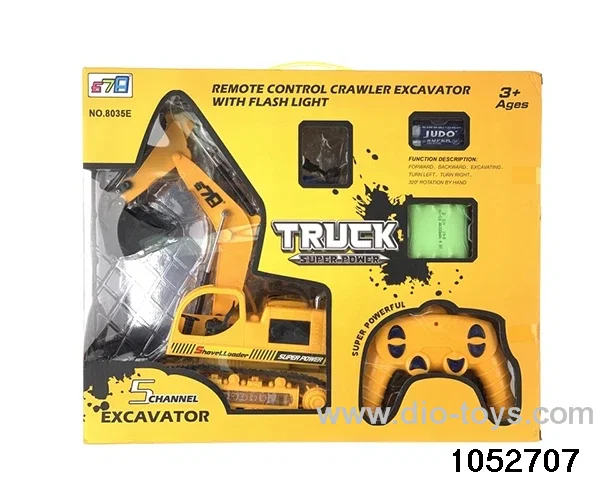 RC Flashing Engineering Vehicle in window box