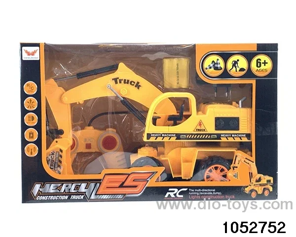 1:16 5 ch RC Excavator with 7 coloured lights in window box