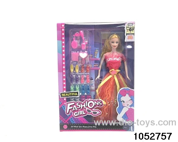 11 inch Barbie in window box