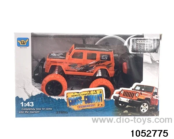 1:43 4ch lighted RC car in window box