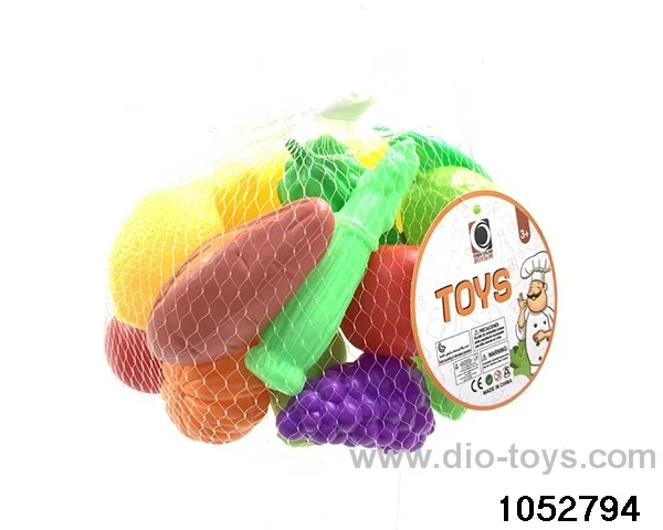 Plastic Blow Moulded Fruit & Vegetables (23pcs) in Net bag