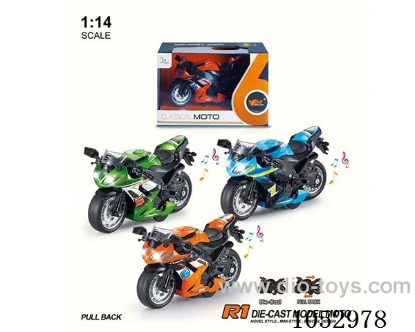 1:14 pull back alloy car