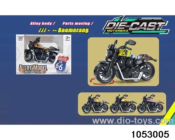 1:36 Echo Alloy Motorcycle in color box