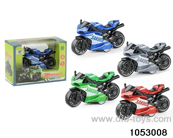 1:36 Echo Alloy Motorcycle in color box
