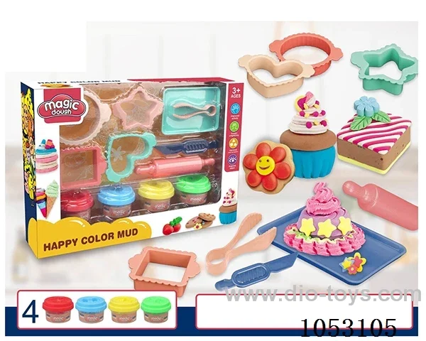Colored clay toy set