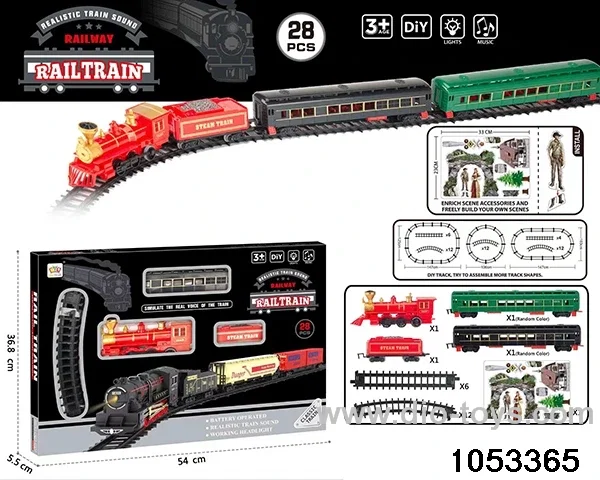 Electric Lighted Musical Train in window box