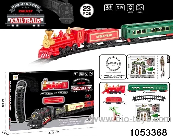 Electric Lighted Musical Train in window box